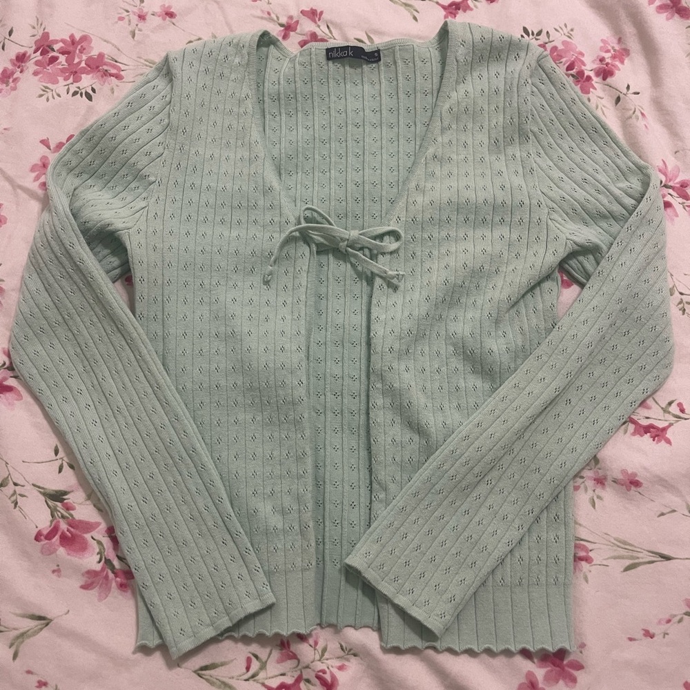 Nikkak Light Green Knit Top